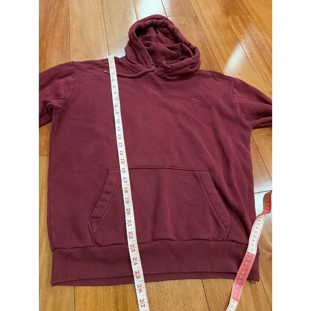 Hollister Sweatsuit Hoodie Jogger Set Burgundy Fleece Medium